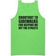 thumbnail image 1 of Shoutout To Sidewalks Neon Tank Top, 1 of 1