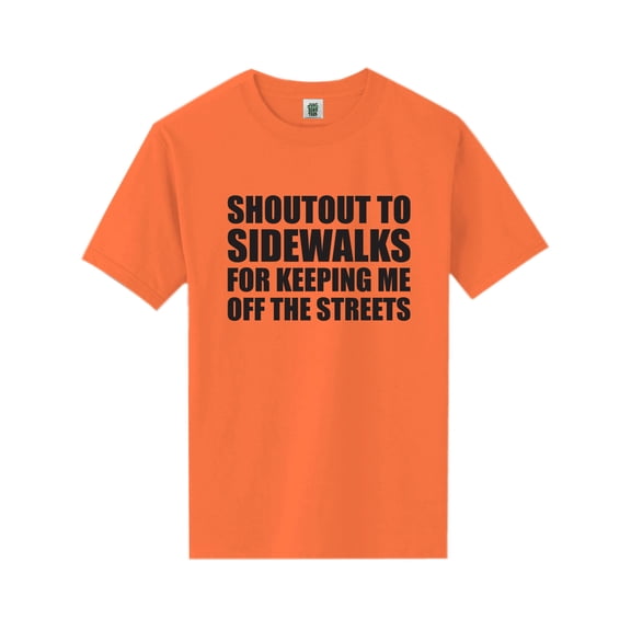 Shoutout To Sidewalks Short Sleeve Neon T-Shirt