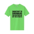 thumbnail image 1 of Shoutout To Sidewalks Short Sleeve Neon T-Shirt, 1 of 1