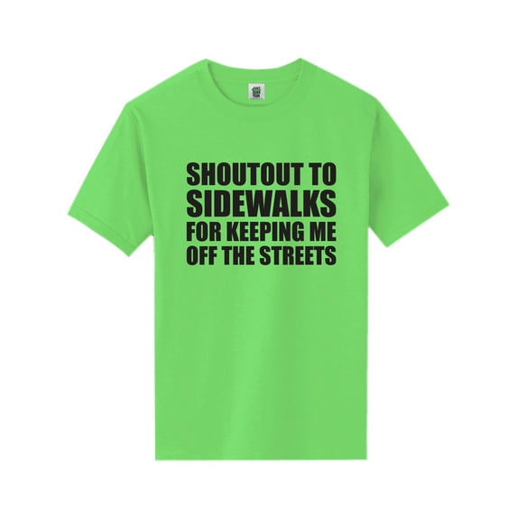 Shoutout To Sidewalks Short Sleeve Neon T-Shirt
