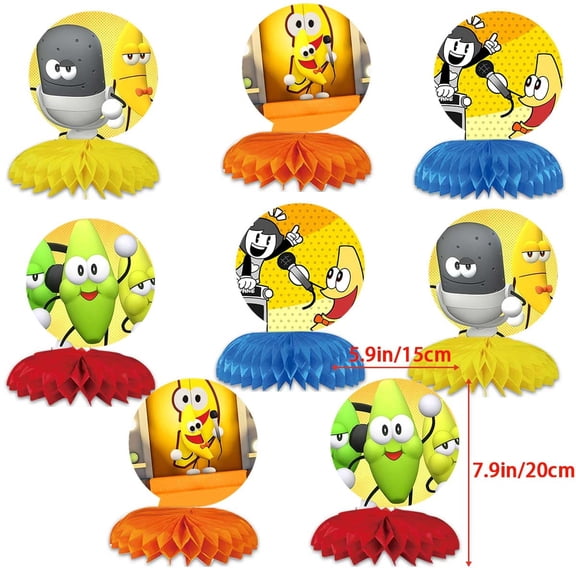 Shovelware Brain Game Honeycomb Centerpieces Table Toppers Decorations for Birthday Party Decor Supplies
