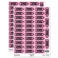 thumbnail image 1 of Show All Work Pencil School Teacher Sticker Set - Light Pink - Gloss Finish - 1.5" Small, 1 of 7