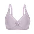 thumbnail image 1 of No Show Bras for Women Large Cup Bra with Thin Die Cup Without Underwire V-Neck Full-Coverage Bra Feature Hook and Eye Closure Soft Bra Style Y-80 , Gray-d 42, 1 of 3