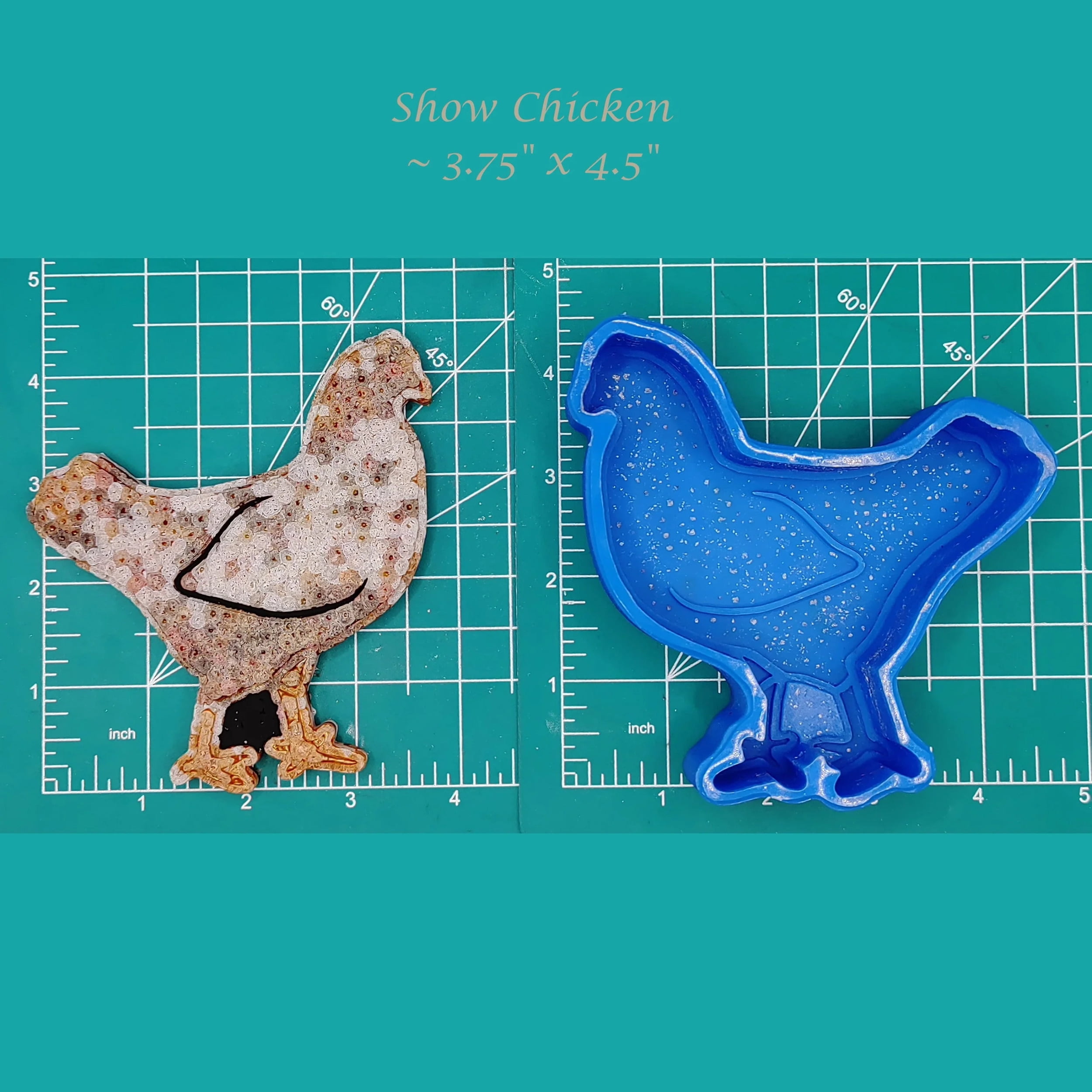 Show Chicken Silicone Freshie Mold