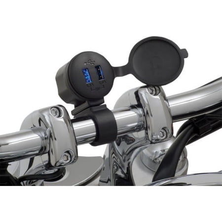 BIG BIKE PARTS DUAL PORT USB CHARGER 13-208
