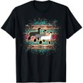 Pattern Pinl Show Club Lamb Turquoise and Pink Aztec Inspired Pattern T-Shirt ...