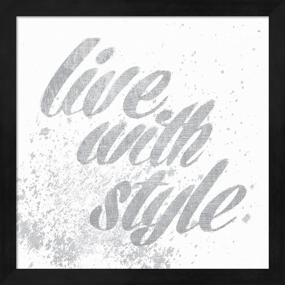 Show Fetish Quotes III Light Silver by Emily Adams, Framed Wall Art, 13.25W x 13.25H