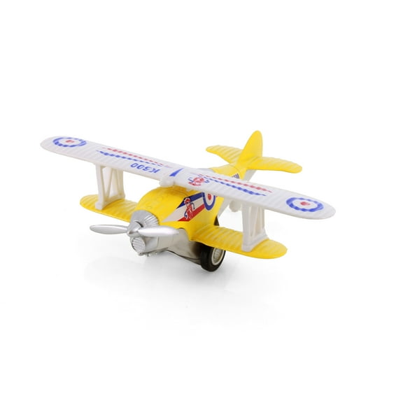 Show Flight Biplanes, Yellow - Showcasts 500D - 5.25" Scale Diecast Model Plane