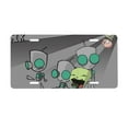 thumbnail image 1 of Show Invader Zim Gir License Plate Cover Aluminum Novelty Vanity Tag Protection License Plate Tag Sign Decorative For Various Car Truck Models, 1 of 8
