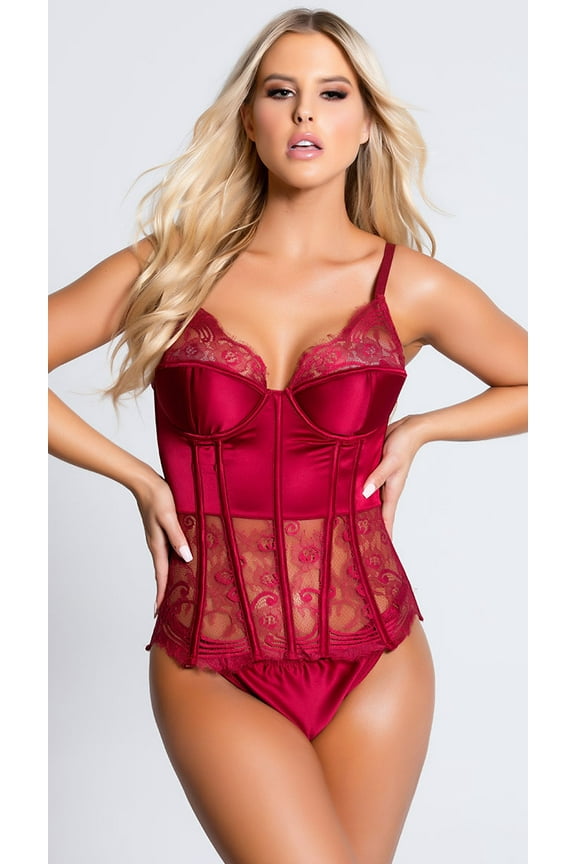 - 7203 - Bustier - MERLOT