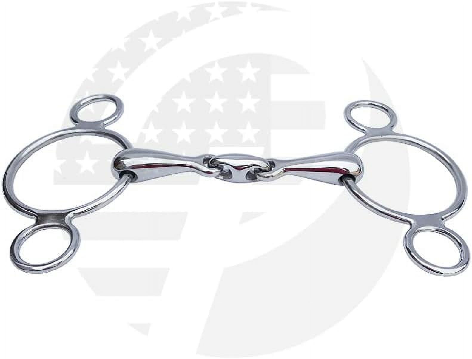 Show Jumping Horse Elevator Bit Snaffle Bit 3 Ring BIT With Oval