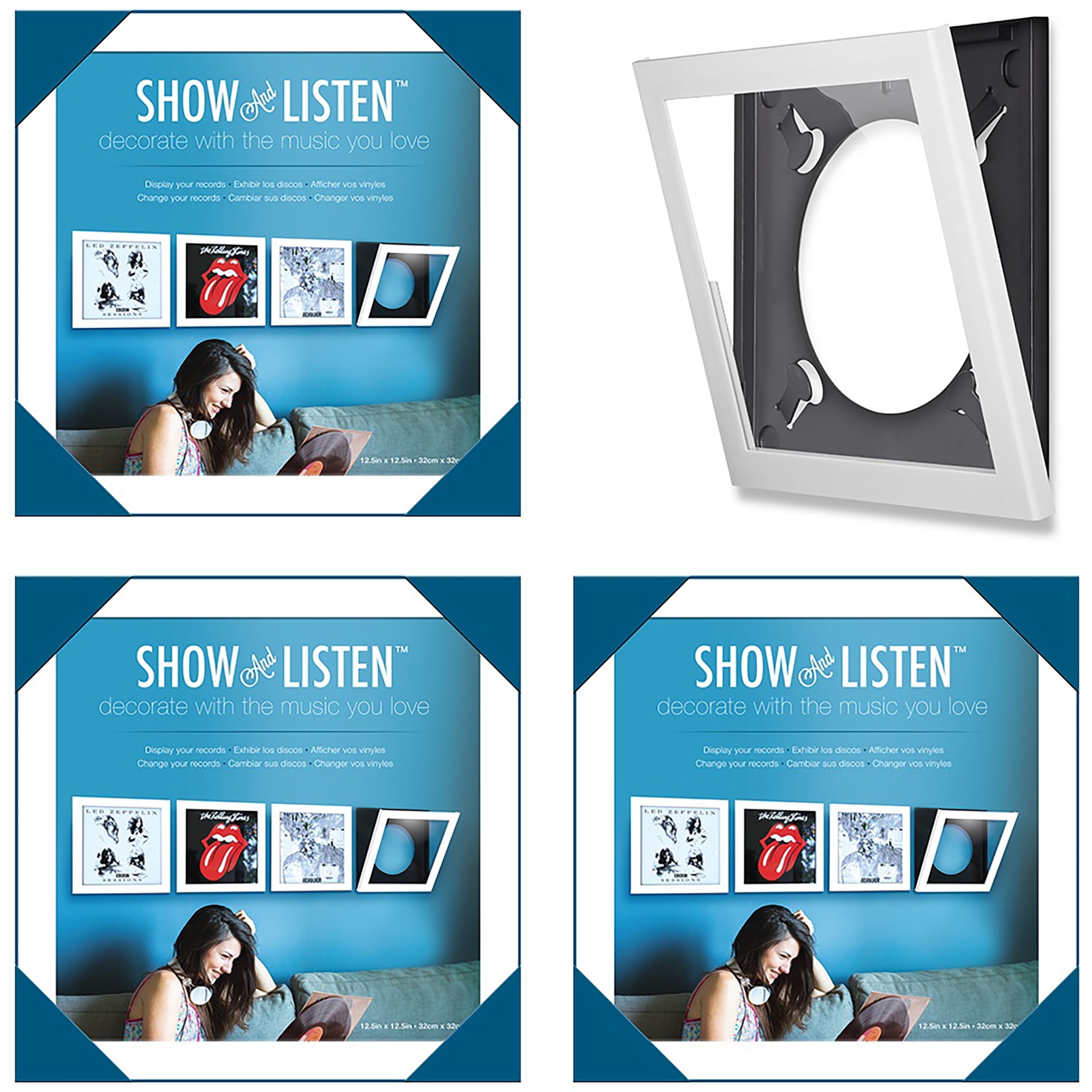 Show & Listen Album Flip Frame - 4 pack White - Walmart.com