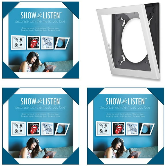 Show & Listen Album Flip Frame - 4 pack White