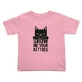 thumbnail image 1 of Show Me Your Kitties Cat Cute Toddler T-Shirts for Boys Girls (Pink, 4T), 1 of 5