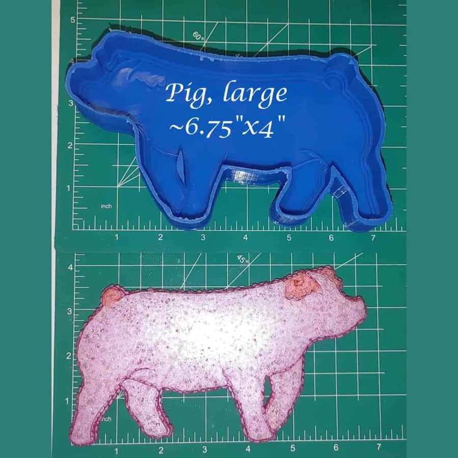 Show Pig - Duroc - Large - Silicone Freshie Mold
