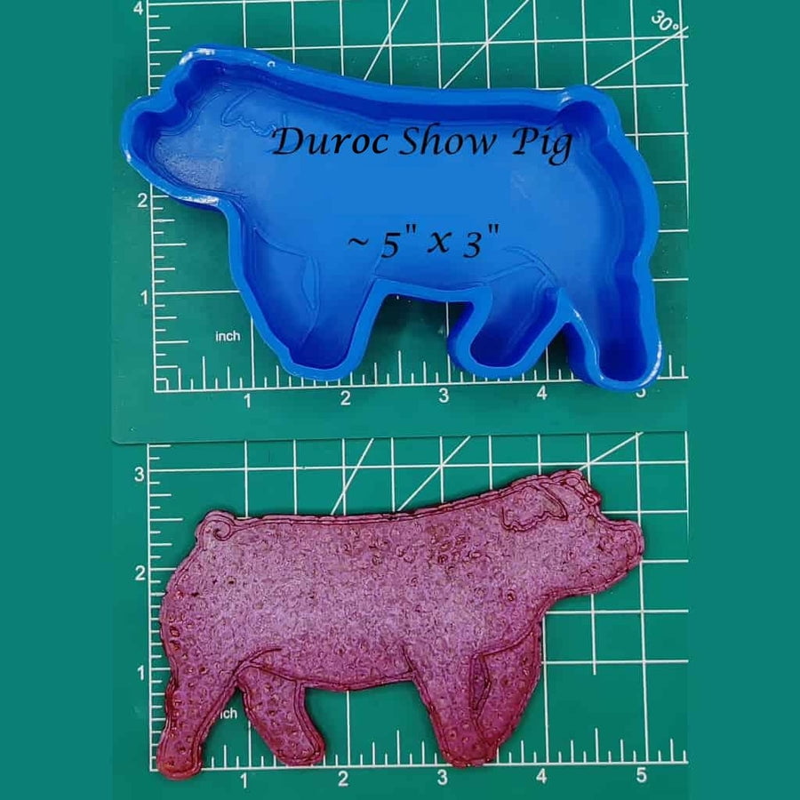 Show Pig - Duroc - Medium- Silicone Freshie Mold