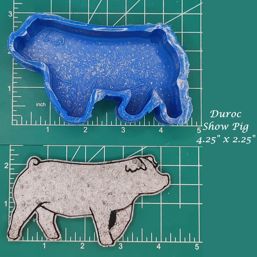 Show Pig - Duroc - Small- Silicone Freshie Mold
