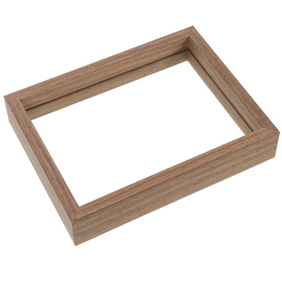 Show Rack Decorations for Office Bedroom Double Sided Glass Photo Frame Specimen Display Stand Embossed