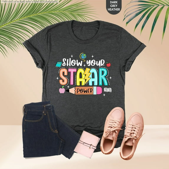 Show Your Staar Power Shirt, Test Day Shirt, State Testing Shirt, Teacher Testing Shirt,It's Star Day Don't Stress Do Your Best,Test Day Tee All Size S-5Xl