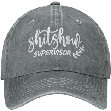 Shit Show Supervisor Baseball Caps Merch Unisex Vintage Funny Mom...