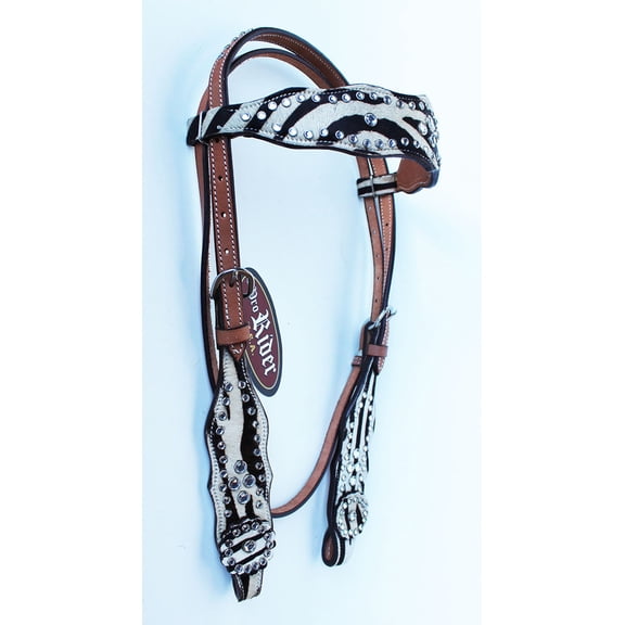 Show Tack Bridle Western Leather Rodeo Headstall  8501H