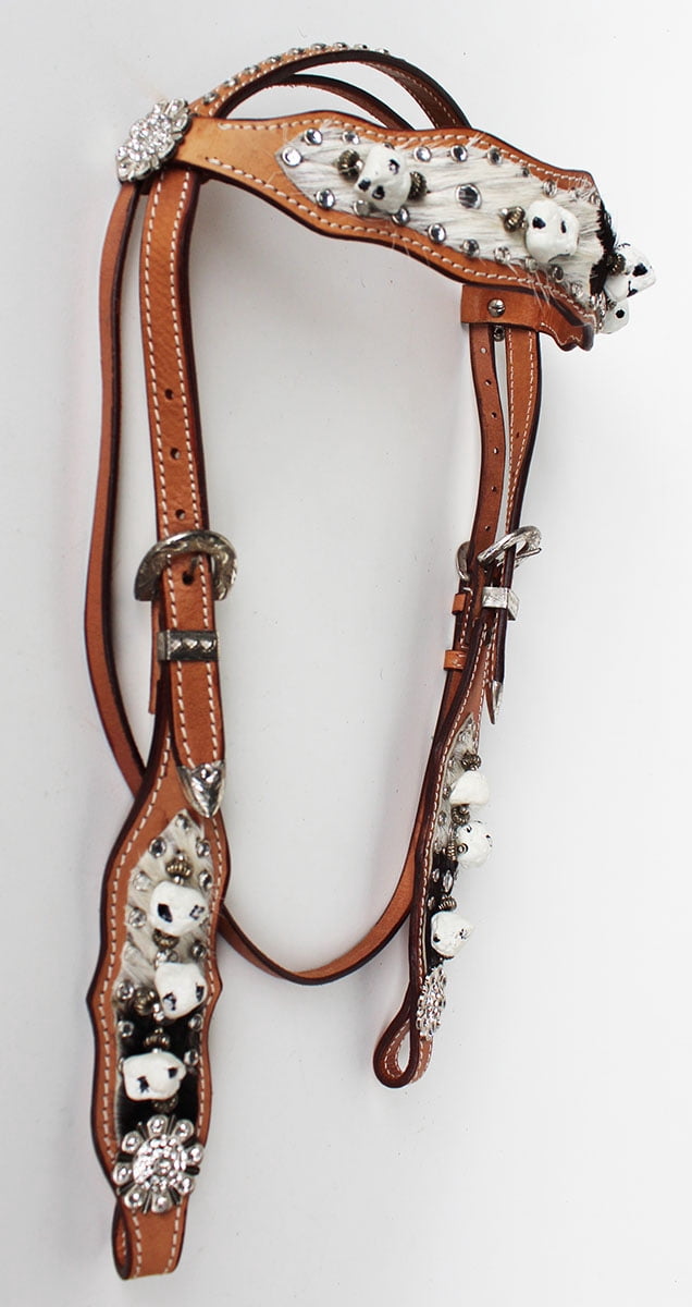 Bride Western Complète Pour Cheval - Cuir Prorider 8550H - Taille Full Neuf