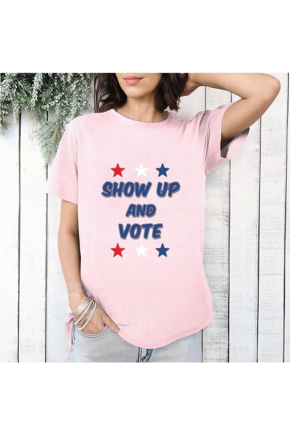 Show Up And Vote Political Election Activism Civic Duty T-Shirt, for men & women, up to size 5XL