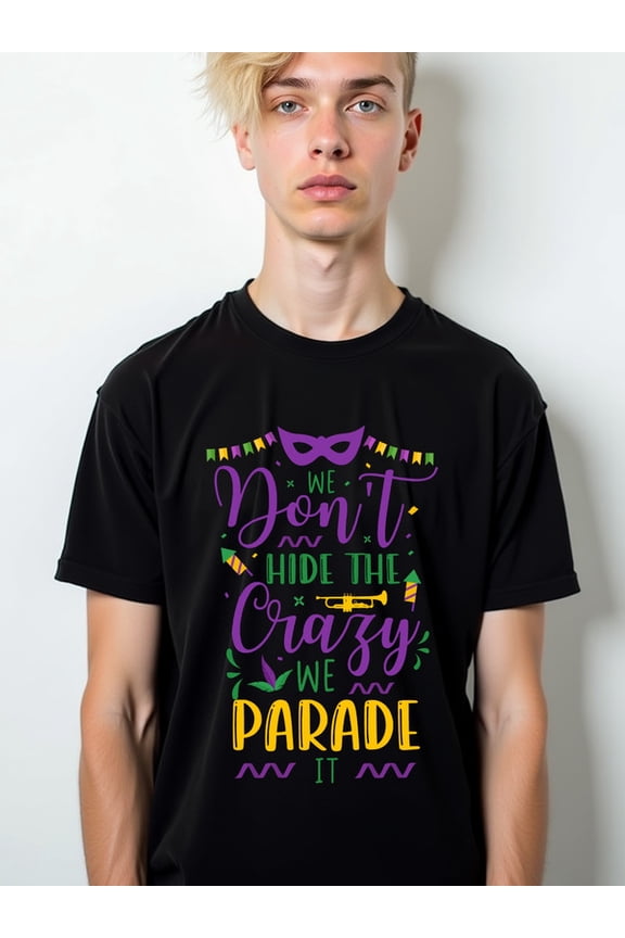 Show Your Crazy Pride for men t shirt black top 2026 Spring and summer outdoor loungewear Wearable year-round Retro Unisex Shirt Crewneck tshirts