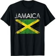 Show Your Jamaican Pride with this Vintage Jamaica Flag T-Shirt - Perfect Gift for Jamaicans!