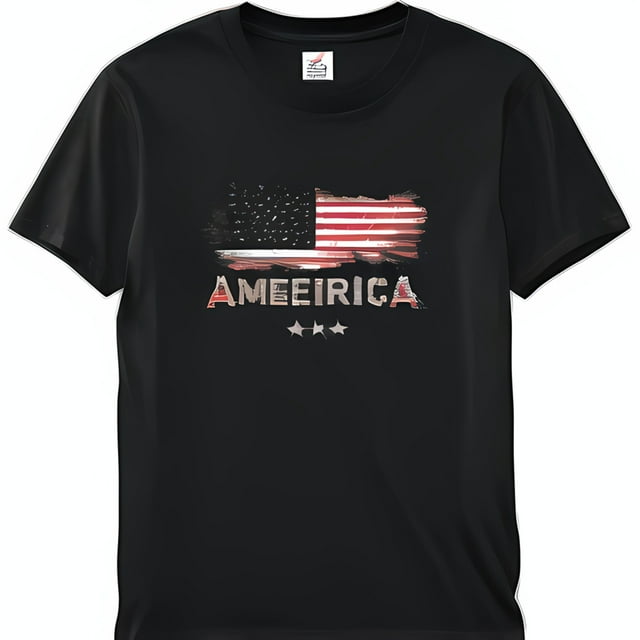 Show Your Patriotism with AM Egira Flag T-Shirt 'Amierica' Design