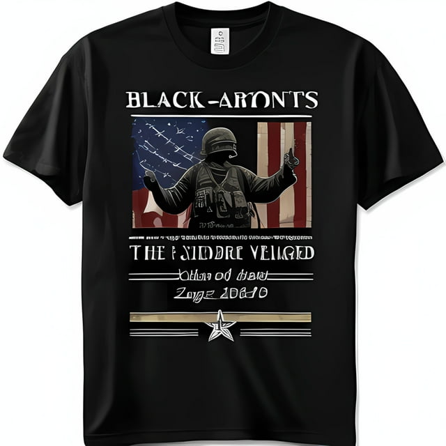 Show Your Patriotism with our Bold 'BLACKSlims AR Centralized Vnegative