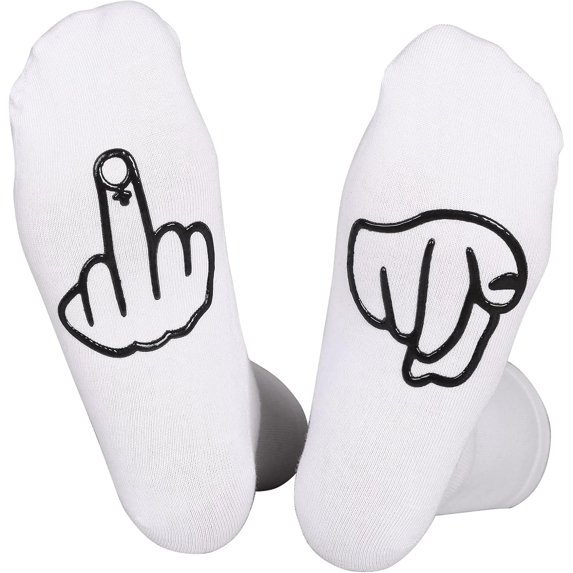 Show off Funny Colorful Novelty Socks ，Gag Christmas Gifts for Men and Women New Year