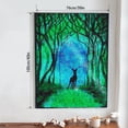 thumbnail image 1 of ShowNiceArt Christmas Elk and Aurora | Latch Hook Rug Kit for Adults, Crocheting Carpet Rug Yarn Sofa Cushion Mat Tapestry 50×38cm/20*15in, 1 of 9