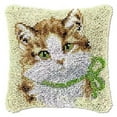 thumbnail image 1 of ShowNiceArt Latch Hook Pillow Kits, Embroidery Pillow Making Kits with Canvas, Gift Packaging 17*17in, 1 of 8