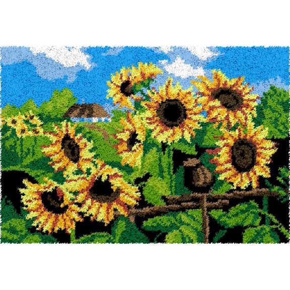ShowNiceArt Latch Hook Rug Kits,Embroidery Crocheting Carpet Cushion Mat Tapestry DIY Carpet Crafts