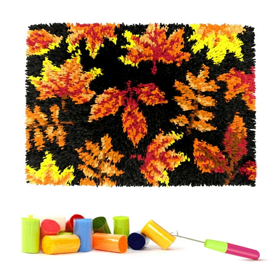 ShowNiceArt Latch Hook Rug Kits for Adults,Crafting Arts Cushion Mat Crochet Tapestry Sofa Decor 20*15in