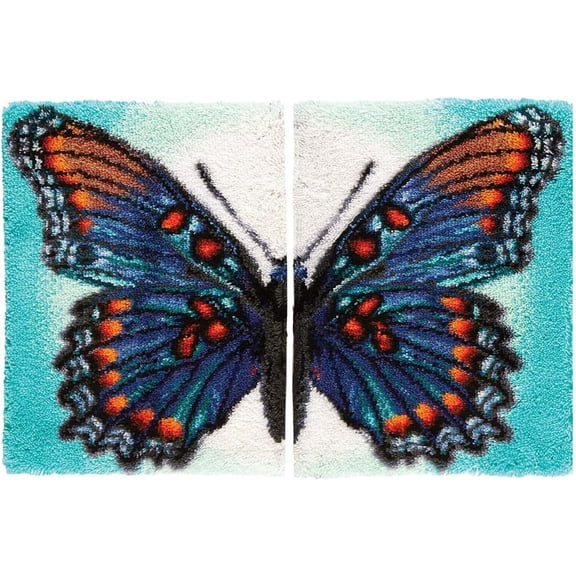 ShowNiceArt Latch Hook Rug Kits for Adults, Embroidery Kit Cushion Mat Crochet Tapestry Sofa Decor Holiday Decor 20*15in