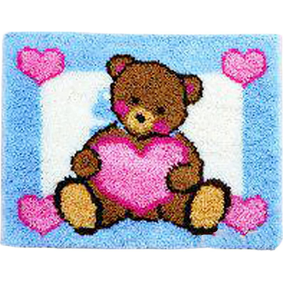 ShowNiceArt Latch Hook Rug Kits for Adults, Embroidery Kit Cushion Mat Crochet Tapestry Sofa Decor Holiday Decor 20*15in