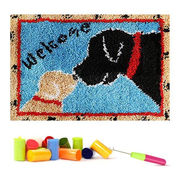 Latch Hook Kits Rug Making Kits DIY for Kids/Adults Canvas Pattern 20 ...