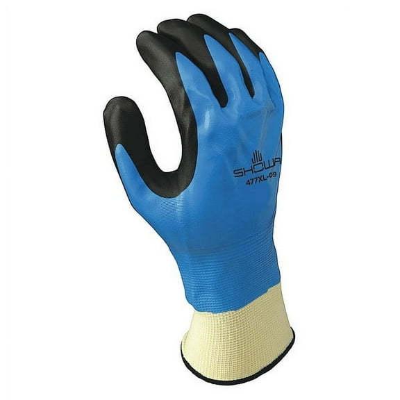 Showa 477 Insulated Nitrile Foam Grip Glove, Waterproof/Windproof, 1 PR M - 2XL