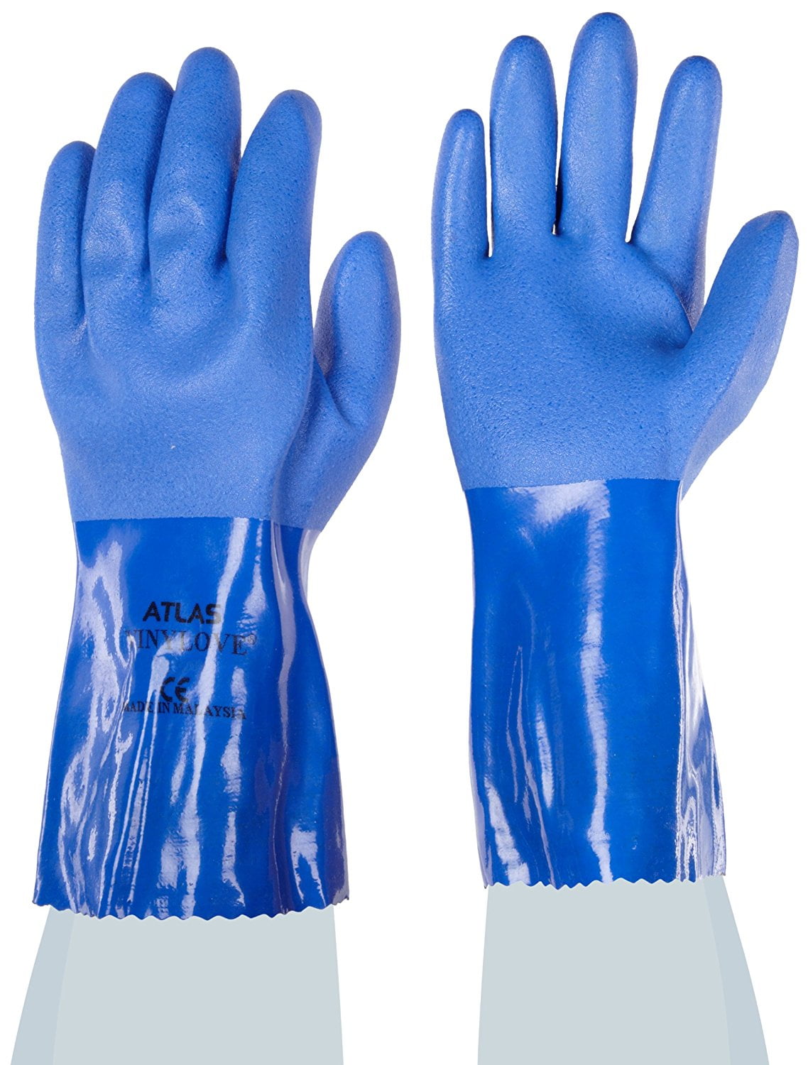 Showa Atlas 660XL-10 Fully Coated Triple-Dipped PVC Gloves XL 12