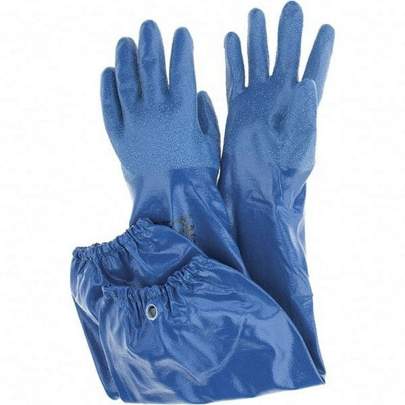 Showa Chemical Resistant Gloves,Size10,Blue,PR NSK26-10