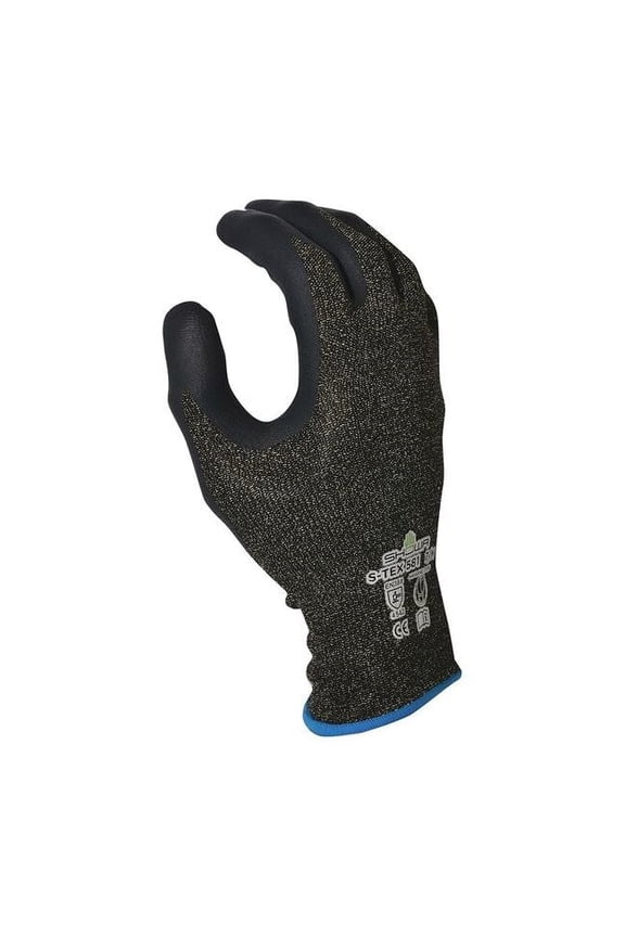 Coated Gloves,Black/Gray,L,PR S-TEX581L-08
