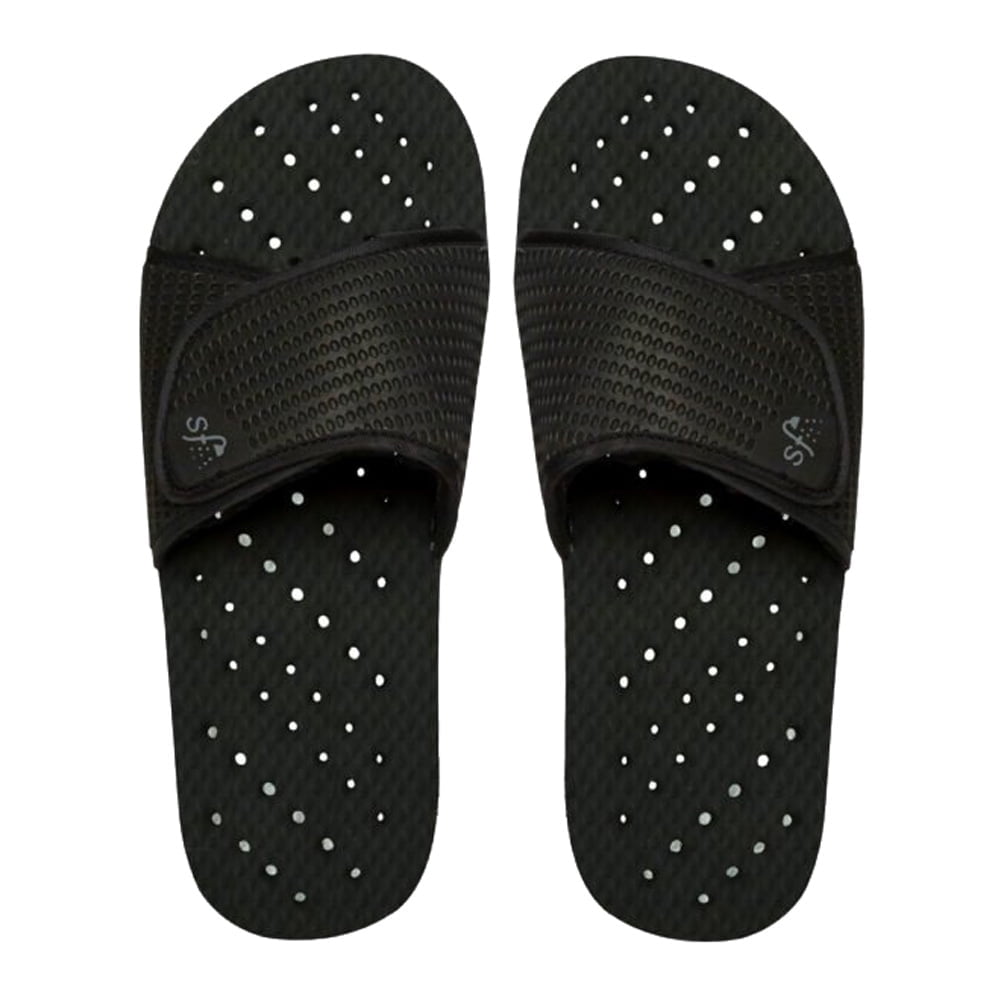 Showaflops Mens Antimicrobial Shower & Water Flip Flop Slide Sandals for Pool, Beach, Dorm and Gym Size 9/10