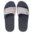thumbnail image 1 of Showaflops Mens' Antimicrobial Shower & Water Sandals for Pool, Beach, Dorm and Gym - Adjustable Colorblock Slide Black/Grey 13/14, 1 of 5