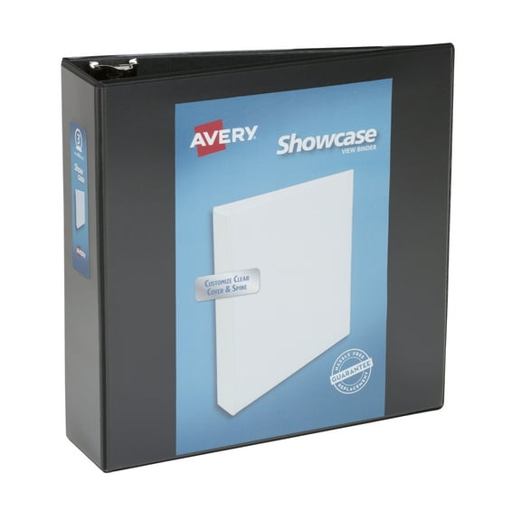 Showcase Economy View Binder With Round Rings, 3 Rings, 3" Capacity, 11 X 8.5, Black | Bundle of 5 Each