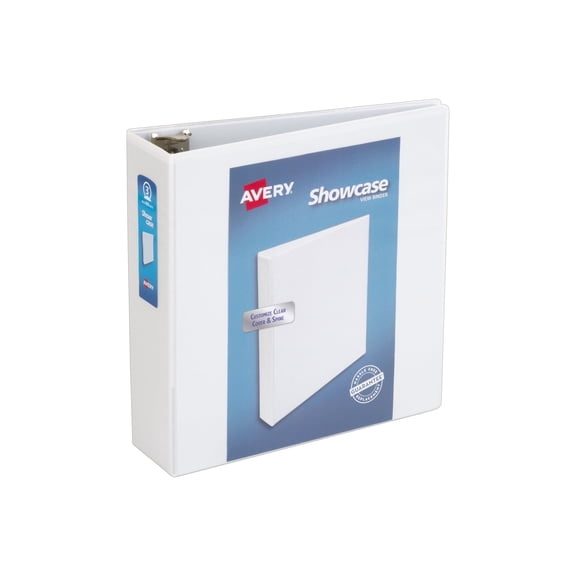 Showcase Economy View Binder With Round Rings, 3 Rings, 3" Capacity, 11 X 8.5, White | Bundle of 5 Each