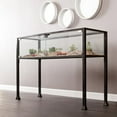thumbnail image 1 of Showcase Terrarium Console Table, Black, 1 of 10