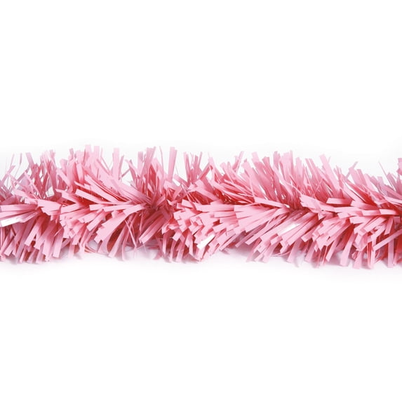 Showdown Displays 25' Pink Shiny Tinsel Christmas Garland - Unlit