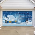 thumbnail image 1 of 7' x 16' Magical Winter Wonderland Christmas Double Garage Door Banner - Festive Outdoor Décor, 1 of 4